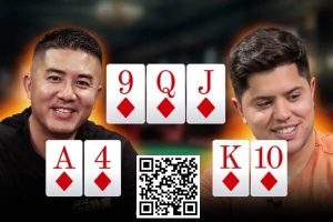 【EV扑克】A嗨同花撞上同花顺,两人抡出一个3000bb+底池!!!-EV德州扑克