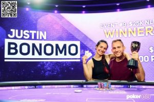【EV扑克】简讯 | Justin Bonomo首次夺得扑克大师赛冠军，赢得33.3万美元奖金-EV德州扑克
