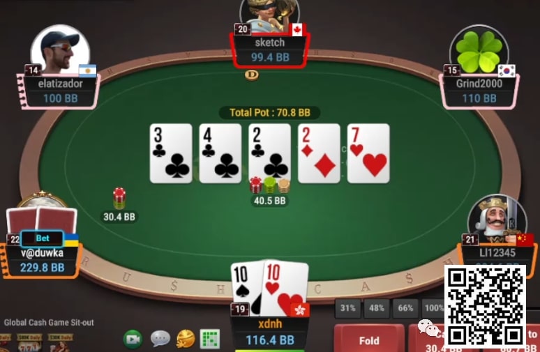【EV扑克】牌局分析：多人池很少bluff
