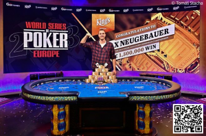 【EV扑克】前职业男篮一手hero call获WSOPE主赛冠军,台湾选手Eric Tsai获得亚军-EV德州扑克