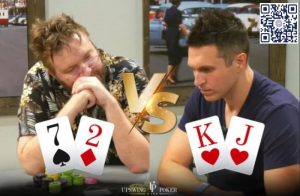 【EV扑克】27杂色5bet诈唬撞钢板,Doug Polk大笑露马脚错失清台机会-EV德州扑克
