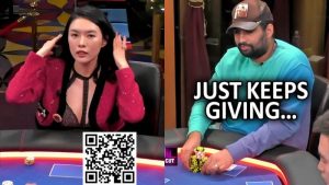 【EV扑克】ALL IN 姐五分钟斩获10W刀!“大对子”岂是你Airball能轻松偷的?-EV德州扑克