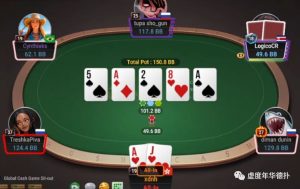 【EV扑克】牌局分析:河牌allin or check?-EV德州扑克