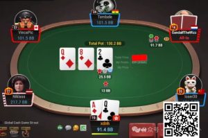 【EV扑克】牌局分析：3bet底池TPTK cbet直接被推怎么办？-EV德州扑克