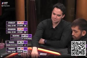 【EV扑克】话题 | Keating加入百万美元游戏并迅速统治了比赛，拿下240万彩池-EV德州扑克