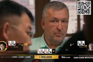 【EV扑克】话题 | Tony G在两手残酷的牌局中输掉125万-EV德州扑克