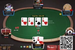 【EV扑克】牌局分析:3bet底池,双共对,重拳扁鱼-EV德州扑克