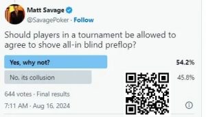 【EV扑克】锦标赛第一手牌几个人说好不看牌全下算作弊吗？-EV德州扑克