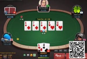 【EV扑克】牌局分析:3bet底池,清一色flop,顶对要不要stab?-EV德州扑克