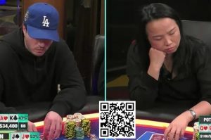 【EV扑克】曾玲琳在高额桌18万底池超长思考11分20秒，是过分还是合理？-EV德州扑克