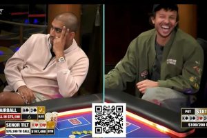 【EV扑克】是四条还是诈唬?Airball河牌全下后亮出A,这手牌让对手陷入长考-EV德州扑克