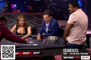 【EV扑克】三人翻牌全下，发四次牌争夺110万美元巨池，A高成为最大赢家-EV德州扑克