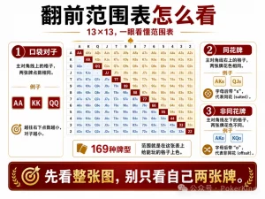 【EV扑克】别只盯着自己两张牌:新手德州扑克中最容易被忽略的“范围思维”-EV德州扑克