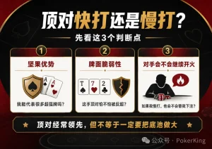 【EV扑克】别一拿顶对就加注:这5种情况,慢打反而赢得更多-EV德州扑克