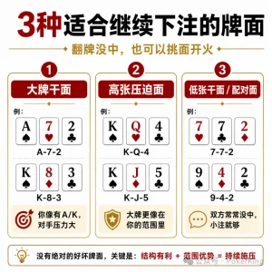 【EV扑克】翻牌没中怎么办?先别急着过牌,学会这三招-EV德州扑克
