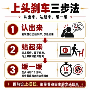 【EV扑克】上头了怎么办？牌桌上最实用的三下刹车，帮你止损-EV德州扑克