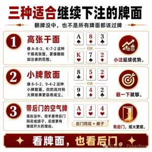 【EV扑克】翻牌没中别急着过牌:三种适合“延续下注”的牌面,帮你拿下该拿的底池-EV德州扑克