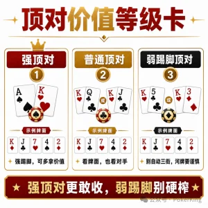 【EV扑克】中了顶对,到底该下几条街?别一把就软了-EV德州扑克