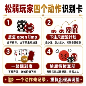 【EV扑克】坐上牌桌，先别急着看牌：四个信号帮你识别桌上的“目标玩家”-EV德州扑克