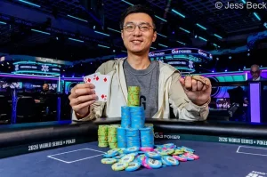 【EV扑克】TikTok中国工程师斩获WSOP金手链，一度仅剩4个大盲-EV德州扑克