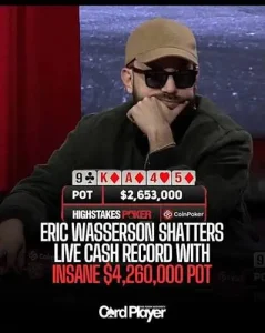 【EV扑克】4天狂赚330万美金!扑克直播常规桌最大赢家换人-EV德州扑克