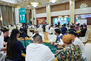 【EV扑克】2026DXPC第三届第二日战报：主赛A组14人晋级，方振龙40.8万记分牌领跑-EV德州扑克